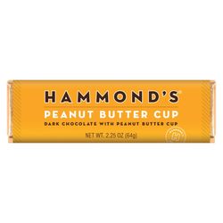 Hammond's Candies Peanut Butter Cup Dark Chocolate Candy Bar 2.25 oz