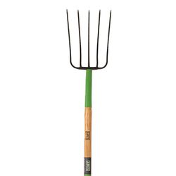 Ames 4 Tine Forged Steel Manure Fork 48 in. Wood Handle