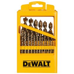DeWalt Pilot Point Assorted High Speed Steel Drill Bit Set Straight Shank 29 pc