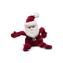Allure Pet Huggle Hounds For Dog Red St. Nick Dog Toy Small 1 pk