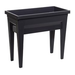 Crescent Garden 27 in. H X 30 in. W X 16 in. D Plastic Raised Garden Bed Slate