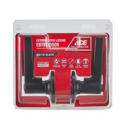 Ace Flat Lever Matte Black Entry Lever KW1 1-3/4 in.