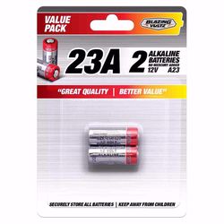 Blazing Voltz Alkaline 23A 12 V Electronics Battery A23 2 pk