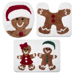 Avanti Linens Multicolored Polyester 3-Piece Bath Rug Set