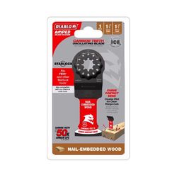 Diablo Demo Demon Amped 1-3/4 in. L X 1-1/4 in. W Carbide Oscillating Blade Nail-Embedded Wood 1 pk