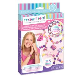 Make It Real Color Reveal Bracelet Making Kit Multicolored 119 pc