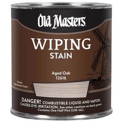 Old Masters Semi-Transparent Aged Oak Oil-Based Wiping Stain 1/2 pt