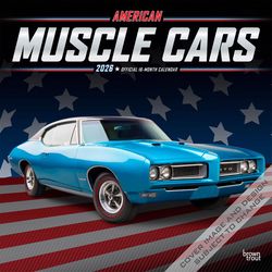 BrownTrout Publishers American Muscle Cars 2026 Calendar