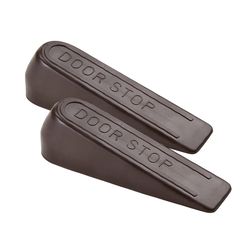 Softtouch 1 in. W X 4 in. L Plastic Brown Door Stop Mounts to floor 1 in.