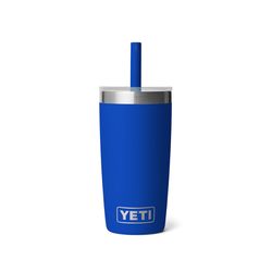 YETI Rambler Jr. 10 oz Royal Blue BPA Free Kids Cups with Silicone Straw