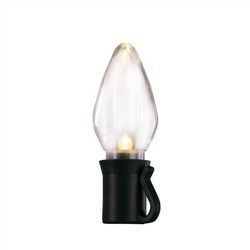 Celebrations Platinum LED C7 Warm White Clear 50 ct String Christmas Lights 25 ft.