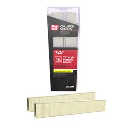 Grip-Rite L-Style 1/4 in. W X 3/4 in. L 18 Ga. Narrow Crown Staples 1000 pk