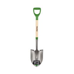 Truper 41 in. Steel Round Digging Shovel Wood Handle