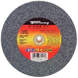 Forney 6 in. D X 1 in. in. X 3/4 in. thick Bench Grinding Wheel 1 pc