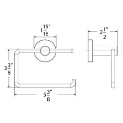 Huntington Brass Matte Black Toilet Paper Holder