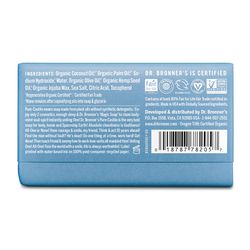 Dr. Bronner's Organic Unscented Scent Pure-Castile Baby Bar Soap 5 oz