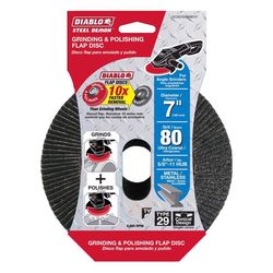 Diablo Steel Demon 7 in. Zirconia Aluminum Oxide Bolt-On Flap Disc 80 Grit Medium 1 pk
