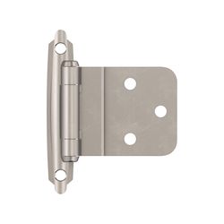 Amerock 2 in. W X 2-3/4 in. L Satin Nickel Steel Self-Closing Hinge 2 pk