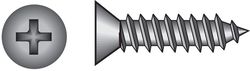HILLMAN No. 8 Ga. X 3/4 in. L Phillips Flat Head Sheet Metal Screws 100 pk