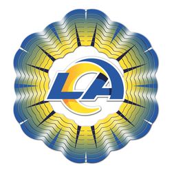 Spinfinity Designs Stainless Steel 12 in. Los Angeles Rams Wind Spinner