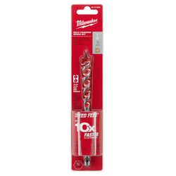 Milwaukee Speed Feed 1/2 in. X 6-1/2 in. L Steel Self-Feeding Wood Bit Quick-Change Hex Shank 1 pc