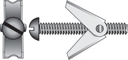 HILLMAN 1/8 in. D X 3 in. L Round Zinc-Plated Steel Toggle Bolt 2 pk
