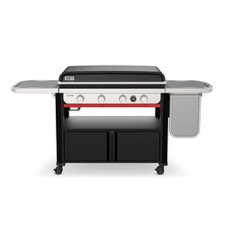 Weber Slate 36 LP Griddle Bundle: Griddle, Cover, Organizer, Storage Bin, Burger Kit, Thermometer