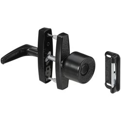 National Hardware Matte Black Zinc Universal Knob Latch 1 pk