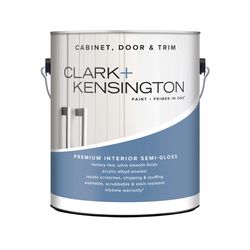 Clark+Kensington Semi-Gloss Tint Base Ultra White Base Cabinet/Door/Trim Paint Interior 1 gal