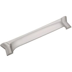 Hickory Hardware Wisteria Contemporary Bar Cabinet Pull Cup 3 in. Satin Nickel 1 pk