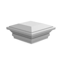 Barrette Outdoor Living 2.12 in. H X 4 in. W X 4 in. L Vinyl Post Cap