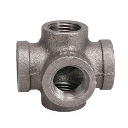 STZ Industries 1/2 in. FIP each X 1/2 in. D FIP 1/2 in. D Female Black Iron 2.25 in. L Cross