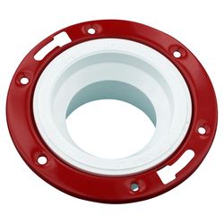 Charlotte Pipe Schedule 40 4 in. Hub X 3 in. D Hub PVC 7 in. Closet Flange 1 pk