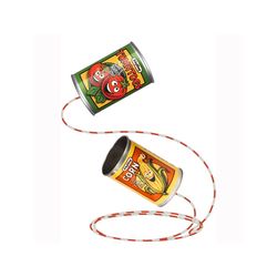 Schylling Tin Can Telephone Multicolored