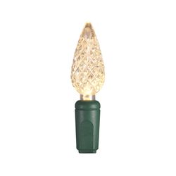 Celebrations Platinum LED C6 Multicolored/Warm White 50 ct String Christmas Lights 25 ft.