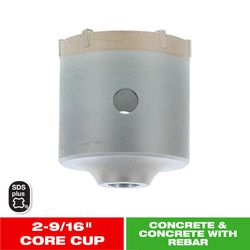 Diablo 2-9/16 in. Carbide Tipped SDS-Plus Core Bit