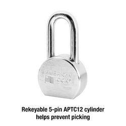 American Lock 2-7/32 in. H X 1-1/8 in. W X 2-1/2 in. L Steel Ball Bearing Locking Weather-Resistant