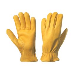 Wells Lamont Men's Driver Gloves Gold L 1 pair