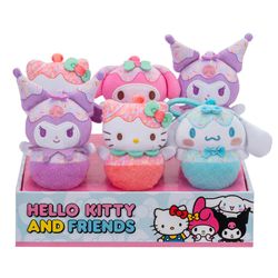 Hello Kitty Friends Clip On Toys Assorted 6 pc