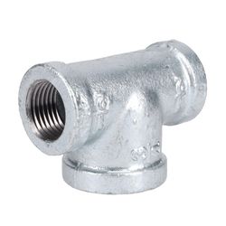 STZ Industries 1/2 in. FIP each X 1/2 in. D FIP FIP Galvanized Malleable Iron Reducing Tee