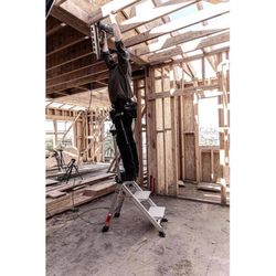 Little Giant Jumbo 3.5 ft. H Aluminum Step Ladder Type IAA 375 lb. cap.
