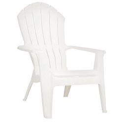Adams RealComfort White Polypropylene Frame Adirondack Chair