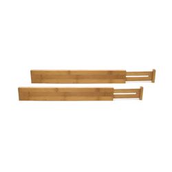 Lipper International 2.5 in. H X 1.5 in. W X 22.13 in. D Bamboo Adjustable Drawer Divider