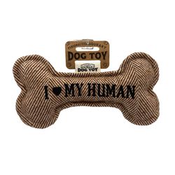 History and Heraldry I <3 My Human Squeaky Dog Toy