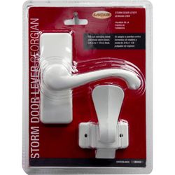 Larson Georgian Zinc-Plated White Zinc Lever Latches 1 pk