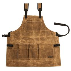 Readywares Heavy Duty 12 pocket Canvas Waxed Tool Apron Tan 1 pk