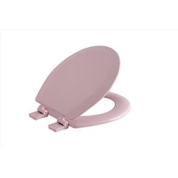 Oakbrook Collection Laurel Round Pink Wood Toilet Seat
