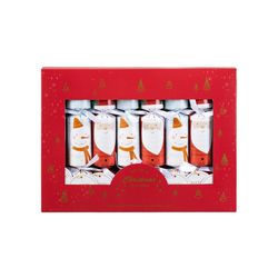 Glitzhome Multicolored Santa/Snowman Party Cracker 10 in.