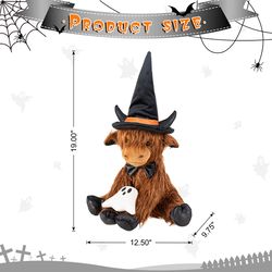 Glitzhome Cow Shelf Sitter Halloween Decor