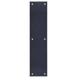 Tell 15 in. L Matte Black Stainless Steel Push Plate 1 pc